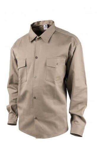 Camisa De Trabajo Grafa 70 Talles 52-60 Azulino Y Beige - Imagen 2