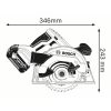 Sierra Circular Batería Bosch GKS 18V-57 18V SB - Imagen 2
