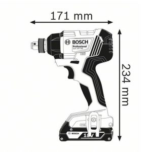 Alternative view of Llave de Impact. Batería de ¼ y ½" Bosch GDX 180-LI 18V SB