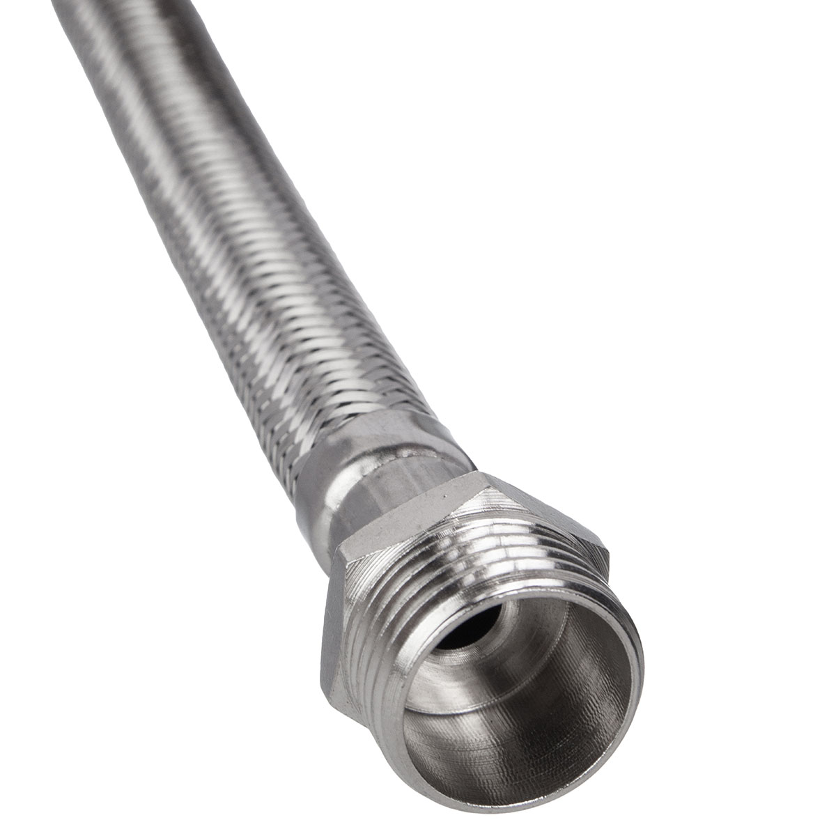 FLEXIBLE MALLADO DE ACERO INOXIDABLE 1/2X45 - Imagen 2