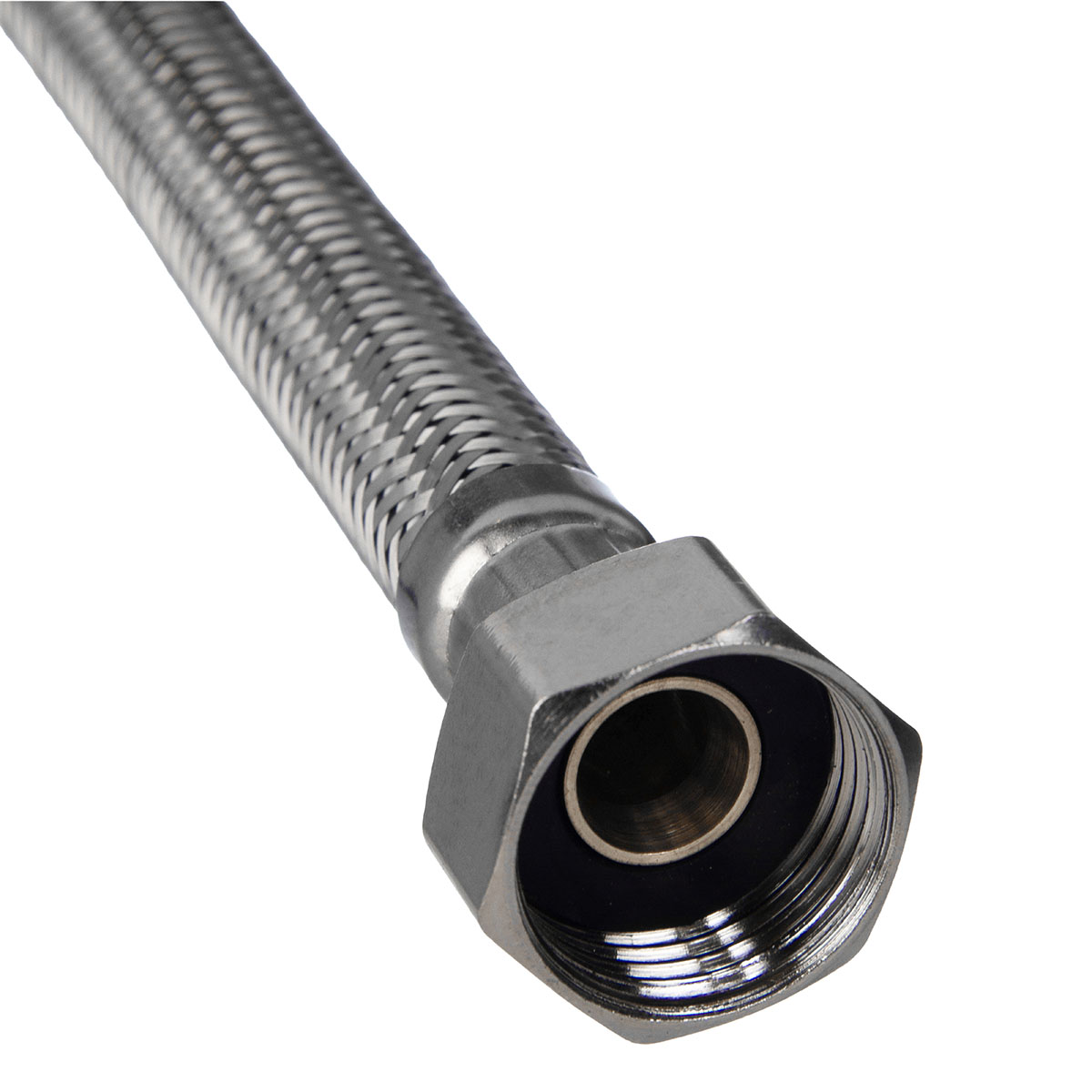 FLEXIBLE MALLADO DE ACERO INOXIDABLE 1/2X45 - Imagen 3