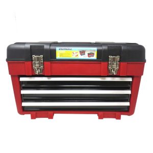 CAJA HERRAMIENTA CON 3 BANDEJAS ORGANIZADORAS METALICAS 23"