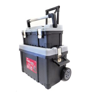 CARRO 26" CON CAJA PLASTICA C/CIERRE Y MANIJA MET. 22" (MJ-3095+3096)