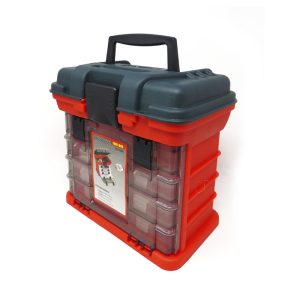 CAJA HERRAMIENTA PLASTICA CON 4 ORGANIZADOR  11"