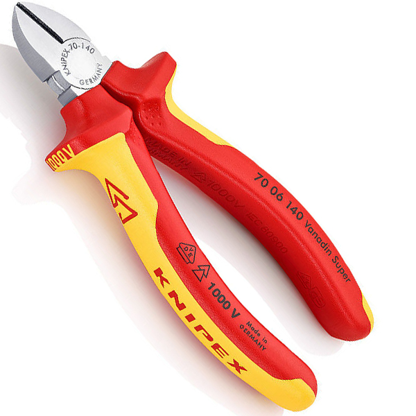 ALICATE KNIPEX CORTE LAT.1000V 140M