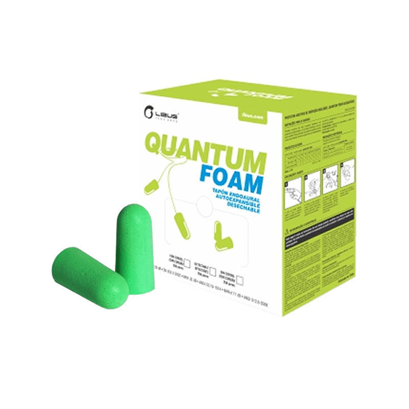 Protector Auditivo Endoaural Quantum Foam (Espuma) SIN Cordel NRR 32 db