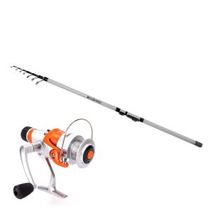 Caña de pesca telescópica 4 m + reel L.3000