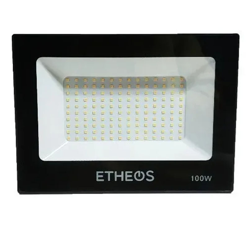Reflector Led 100 W Luz Calida Exterior Bajo Consumo