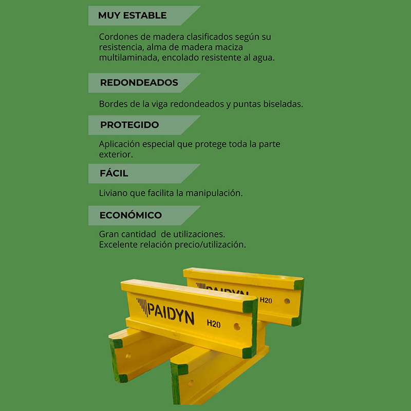 VIGA DE MADERA H20 3.0M - Imagen 3