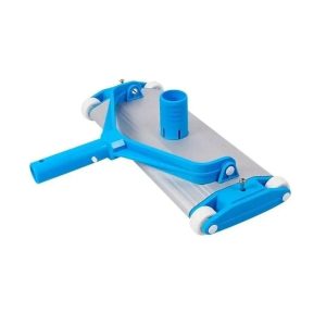 Limpiafondo Barrefondo De Aluminio 4 Ruedas Cepillo Kushiro