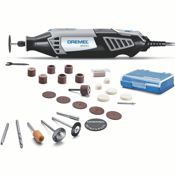 Dremel 4000 Minitorno Con 26 Accesorios + Bolsa de Almacenamiento