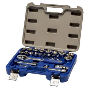 JUEGO DE BOCALLAVES Y ACCESORIOS ENC 1/2" 23 PIEZAS 129-23-4