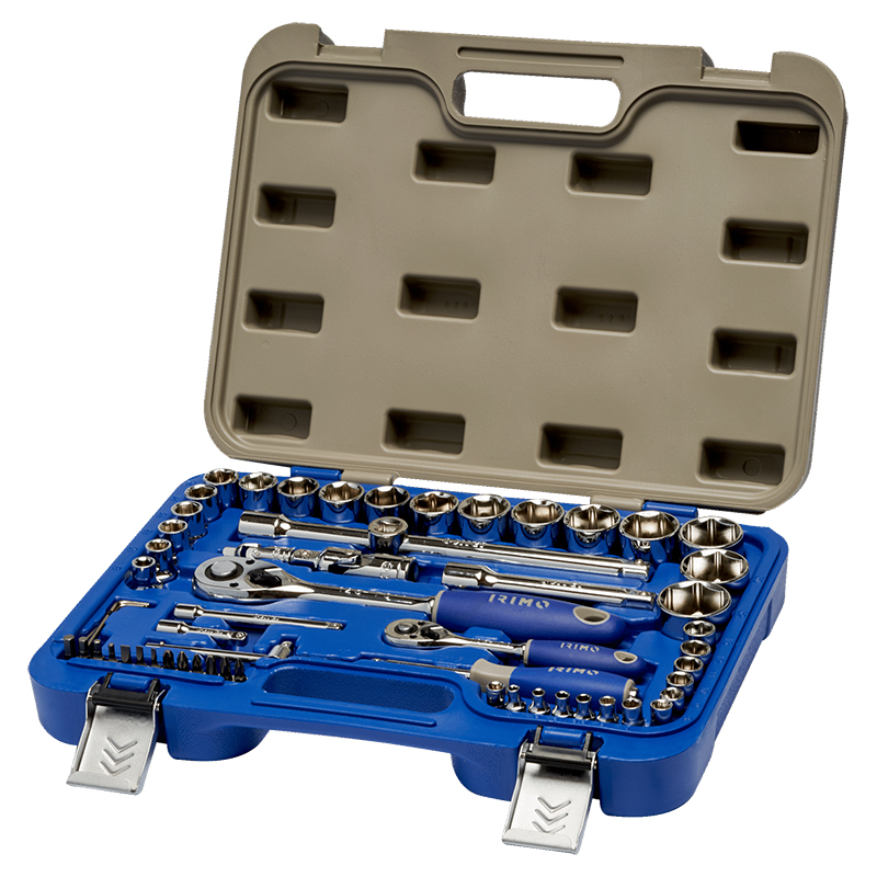 JUEGO DE BOCALLAVES Y ACCESORIOS ENC 1/2" Y 1/4" 58 PIEZAS 129-58-4
