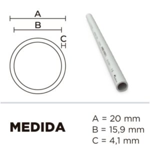 CAÑO PESADO  P/INS 3MTS 20MM