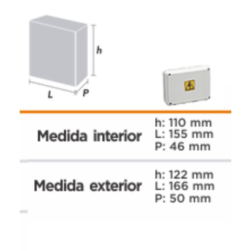 CAJA ESTANCO 166X122X81 BLAN - Imagen 6