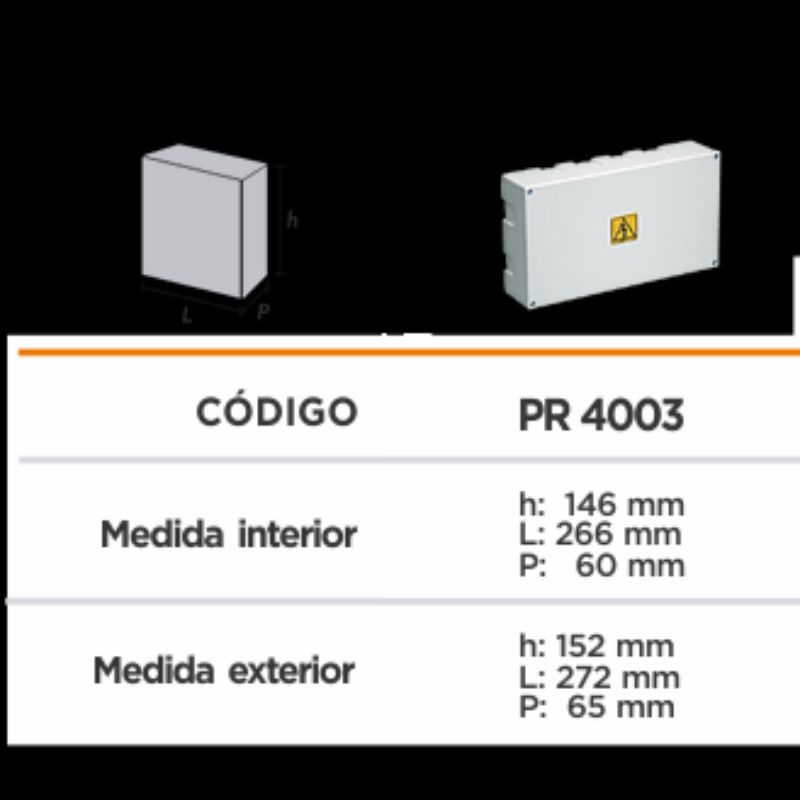 CAJA DERIVACION 273X152X66MM - Imagen 2