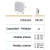 CAJA EXT 4 MODULOS 78X159X60 SIN TAPA - Imagen 6