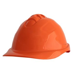 CASCO DE SEGURIDAD CON ARNES A CREMALLERA NARANJA