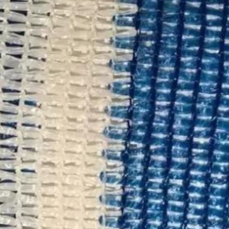 Media Sombra 80% Azul y Blanco 13Kg. 4 X 50 Mts - Imagen 2