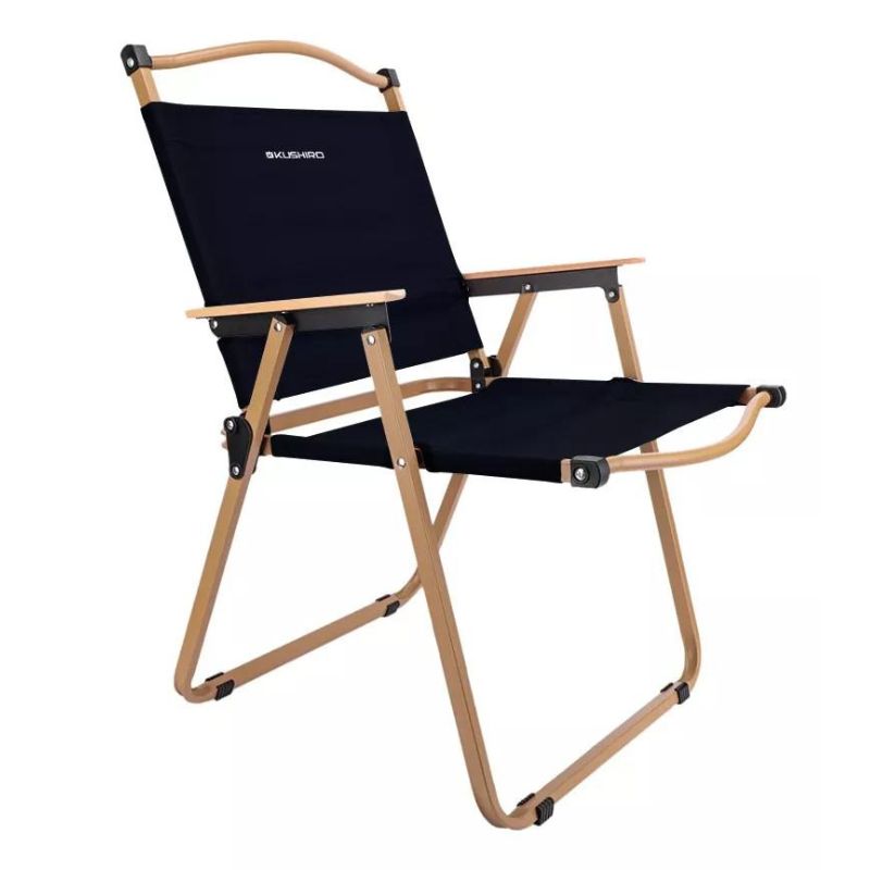 SILLA CAMPING MEDIANA PLEGABLE NEGRA KUSHIRO