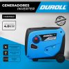 GENERADOR INVERTER INSONORO 4,0KW 223CC ARRANQUE ELÉCTRICO – PANEL USB - Imagen 2