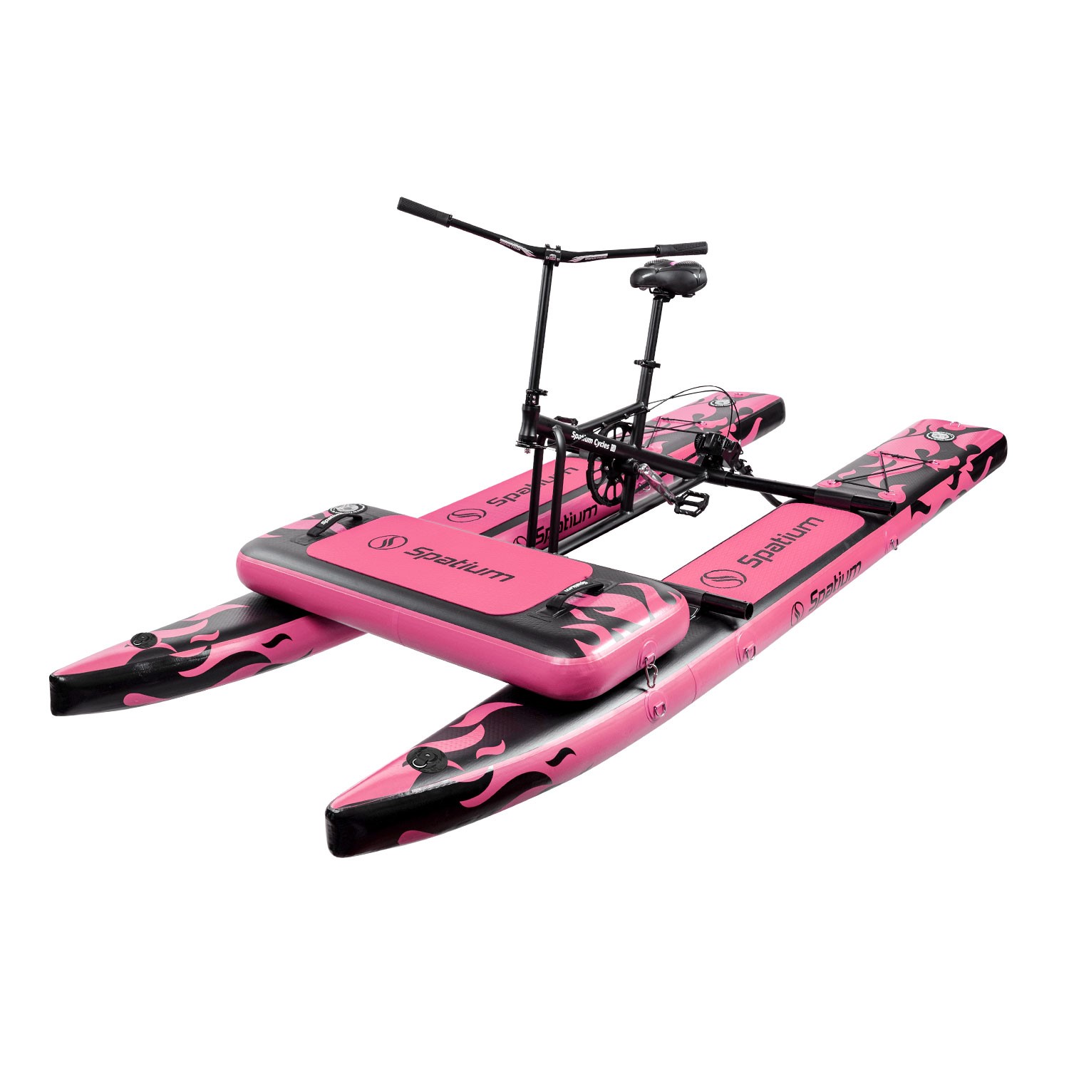 Bicicleta Acuática 3.0 Rosa Con canasta y Soporte para Celular Spatium