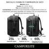 Mochila Para Viaje Compresión Al Vacío Bomba Aire Integrada 7797 - Imagen 2