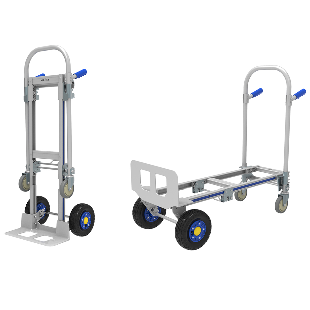 CARRO DE ALUMINIO PLEGABLE 2 EN 1 - 200KG / 250KG