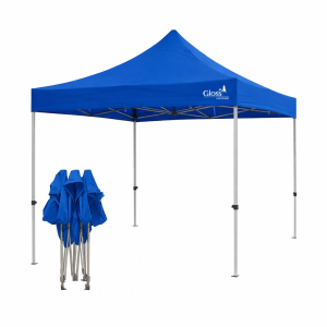 GAZEBO PLEGABLE ALUMINIO AZUL 3 X 3m GLOSS