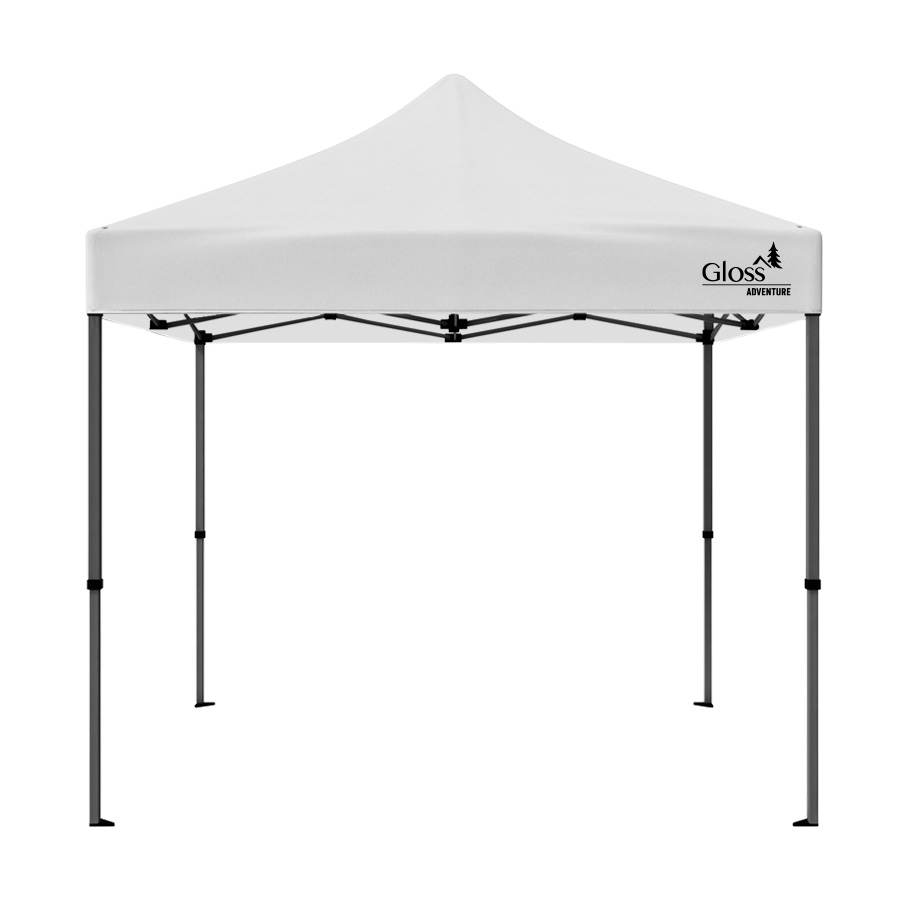GAZEBO PLEGABLE ACERO BLANCO 3 X 3m GLOSS