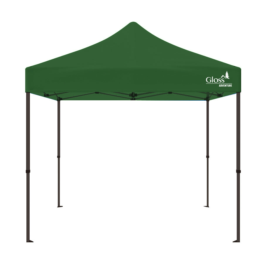 GAZEBO PLEGABLE ACERO VERDE 3 X 3m GLOSS