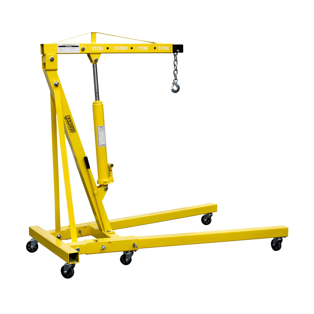 GUINCHE PLUMA PLEGABLE 2TN BAROVO - Imagen 2