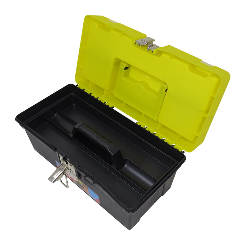 SET 3EN1 CAJAS DE HERRAMIENTAS Con TRABA METALICA Y BANDEJA (13"-16"-19") - Imagen 2
