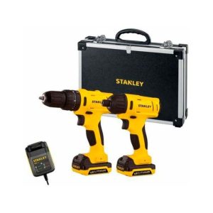 Taladro Percutor/ Atornillador + Taladro Impacto + Maletín Aluminio