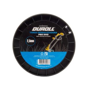 TANZA DESMALEZADORA PRO DUO REDONDA 2,5 MM 1KG COLOR GRIS (NYLON REFORZADO CON KEVLAR)