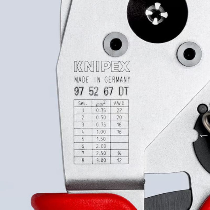 KNIPEX PINZA CRIMPADORA PARA TERMINALES DT AN - Imagen 5
