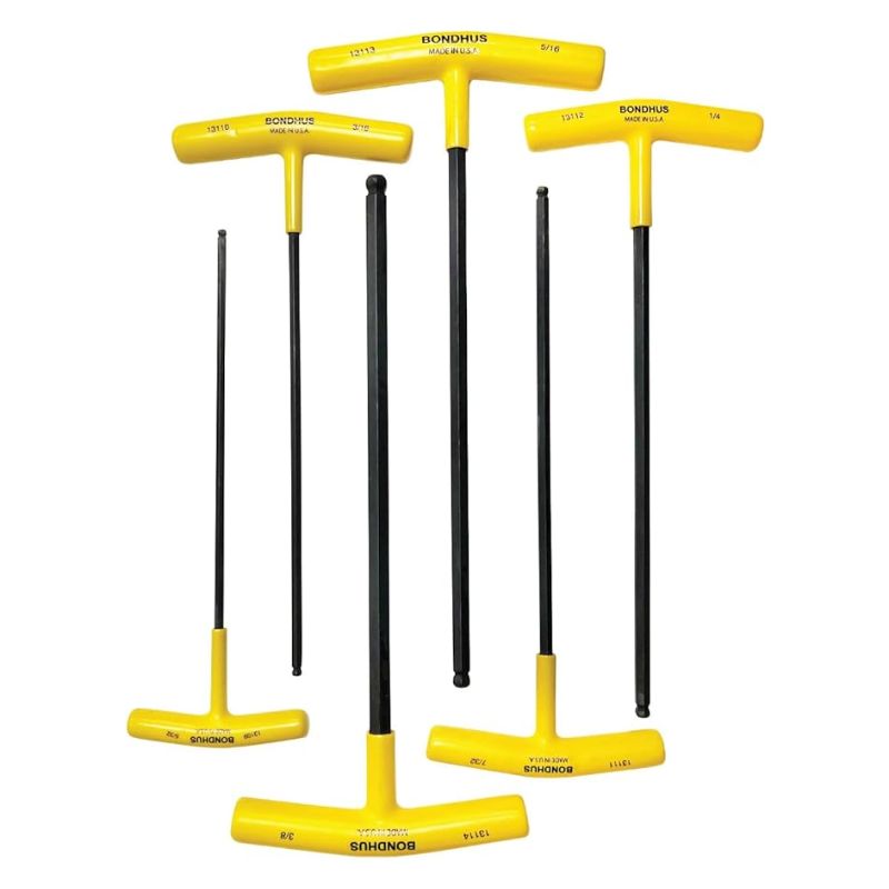 BONDHUS SET LLAVE ALLEN T 6 PIEZAS PULGADAS