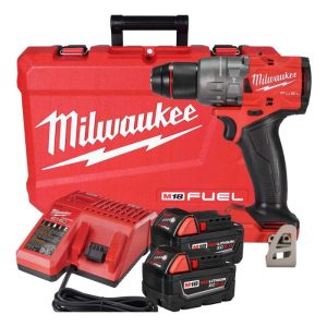 TALADRO MILWAUKEE CON PERCUTOR 18V BATERÍA 5AM