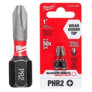 PUNTA MILWAUKEE PHR2 X25MM BLISTER X2