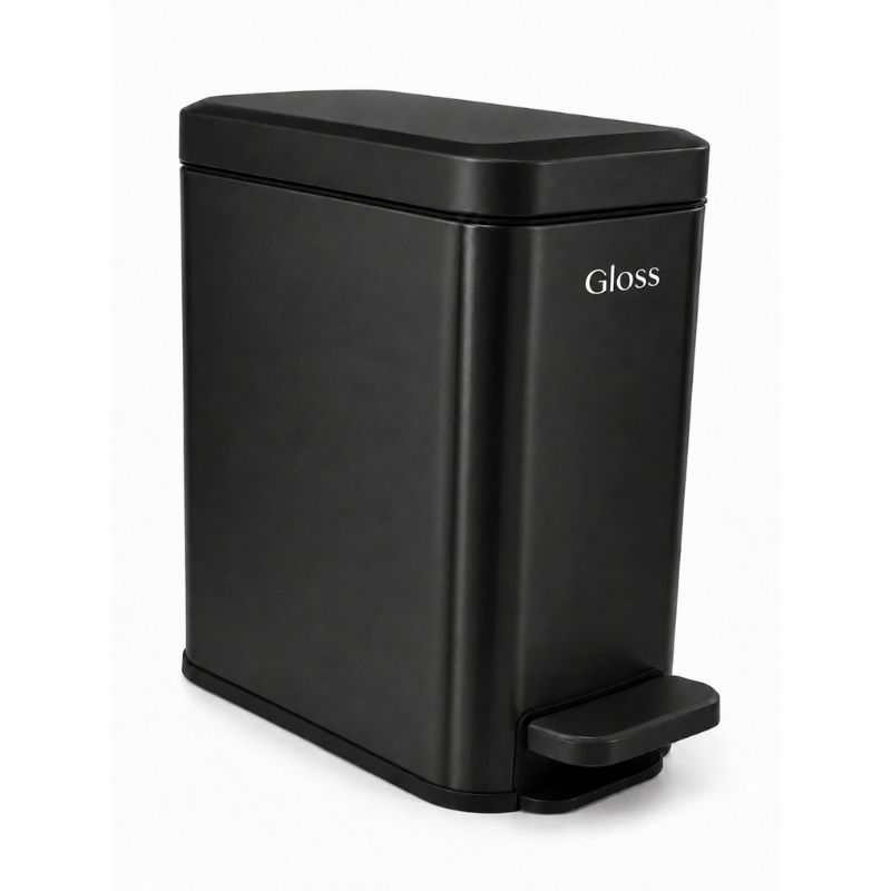 CESTO DE ACERO RECTANGULAR ACERO INOXIDABLE 6LT BLACK EDITION