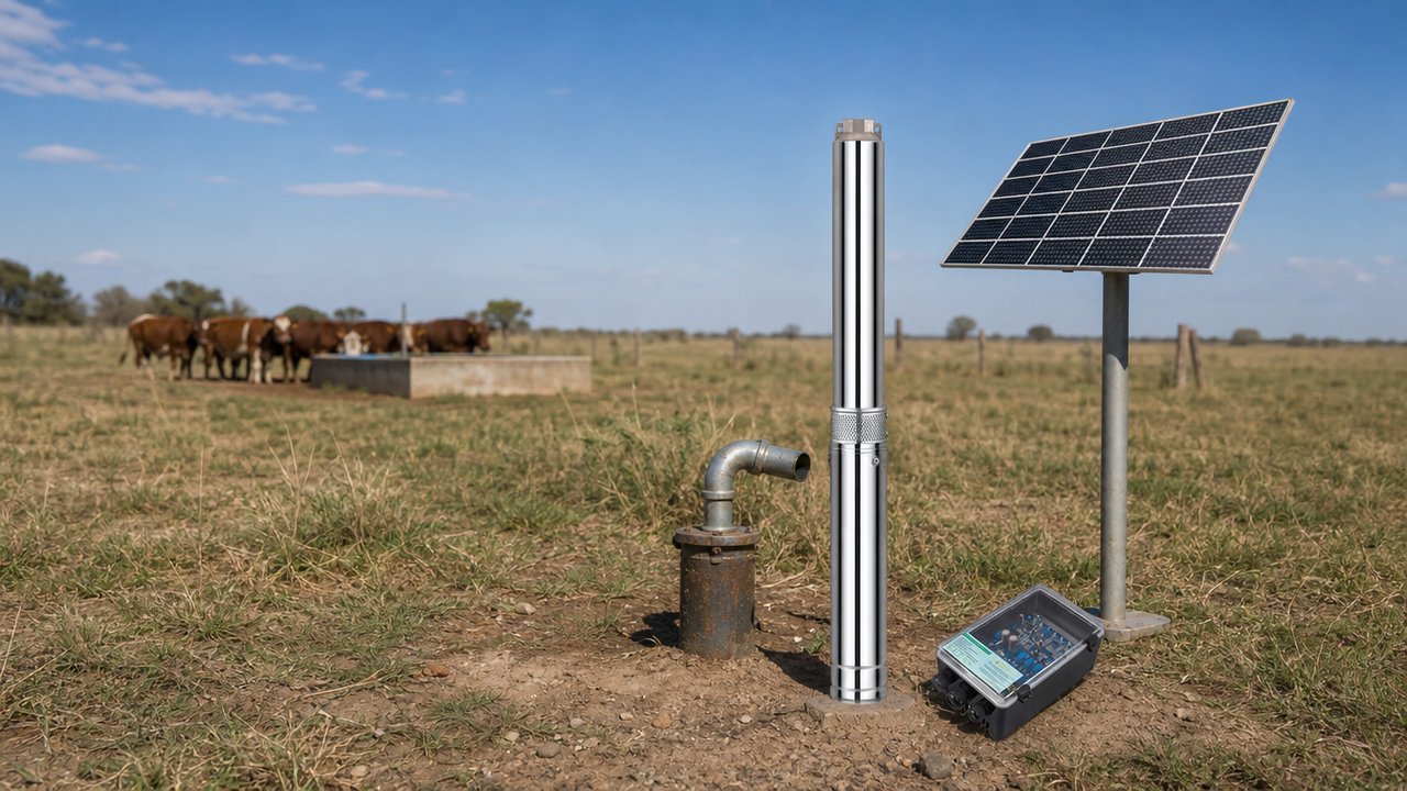 Bombeo solar para campo: cómo dimensionar una bomba sumergible sin red eléctrica