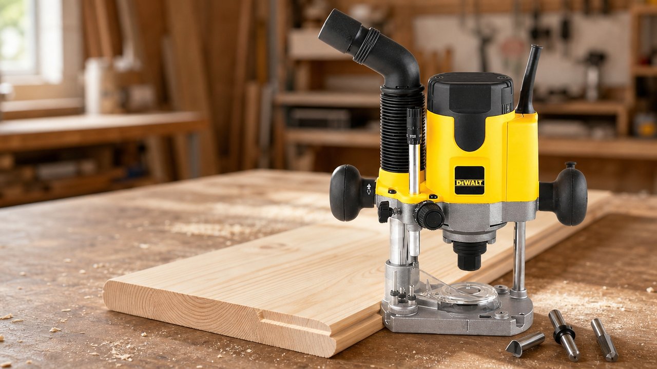 Fresadora para madera: tupí de mano o de cantos, qué pinza y qué fresas elegir